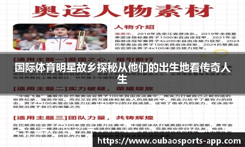国际体育明星故乡探秘从他们的出生地看传奇人生